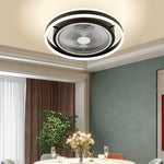 Smart Wireless Inverter Timing Stepless Dimming Led Bladeless Ceiling Fan With Lights