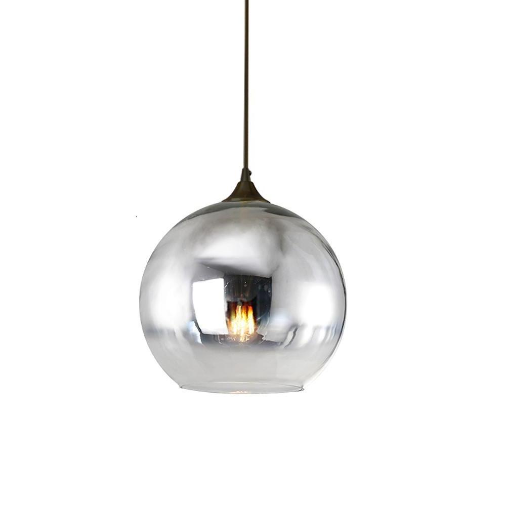 Lumina Glass Globe Pendant Light – Modern Single-Ball Ceiling Lamp for Dining & Living Spaces