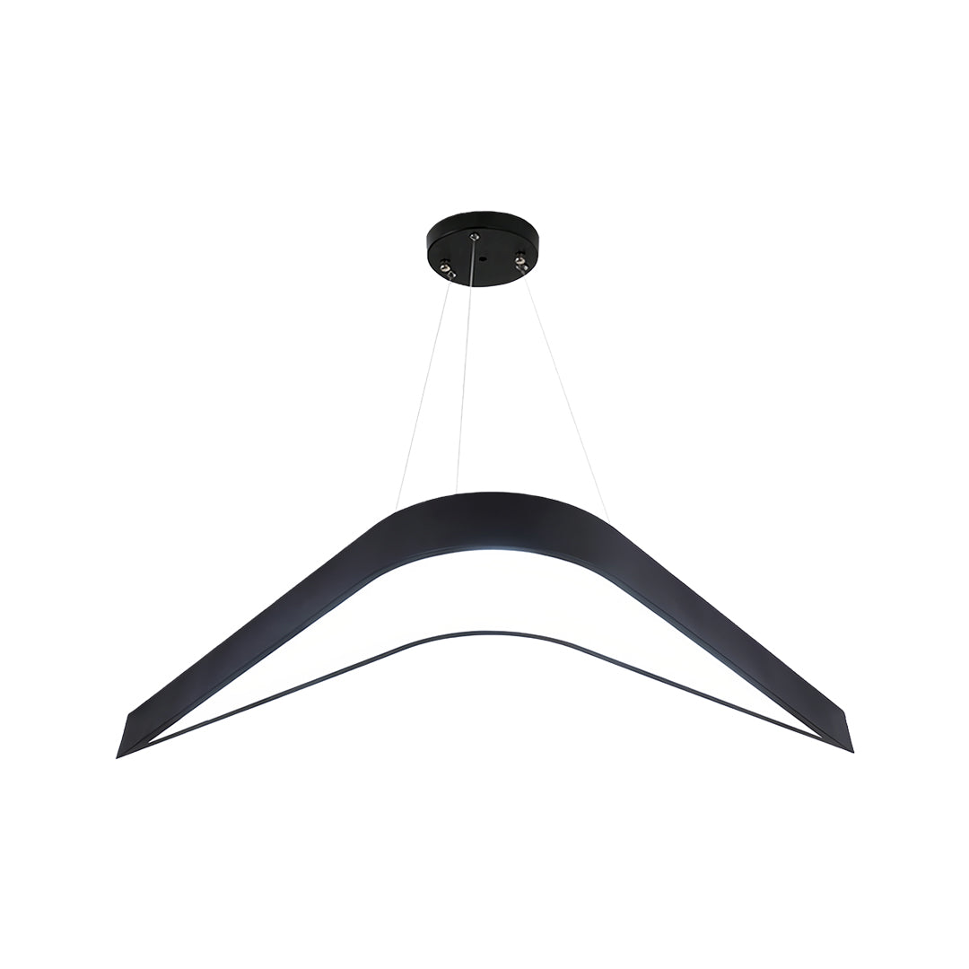 Swallowtail Wrought Iron LED Chandelier | Modern Geometric Pendant Light