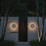 Minimalist Geometric Outdoor Wall Sconce in Gray Die-Cast Aluminum