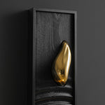 Solano Ripple Wall Sconce – Modern Wood & Brass LED Wall Light