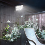 Solar Motion Sensor Led Garden Lights Waterproof