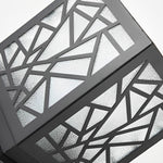Modern Solar Bollard Path Lights in Black, Waterproof LED Outdoor Lamp