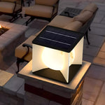 Square Stainless Steel Outdoor Pillar Light with Acrylic Shade