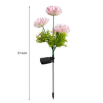 Solar Red Spider Lily Garden Lights | Waterproof LED Landscape Lighting, Set of 4