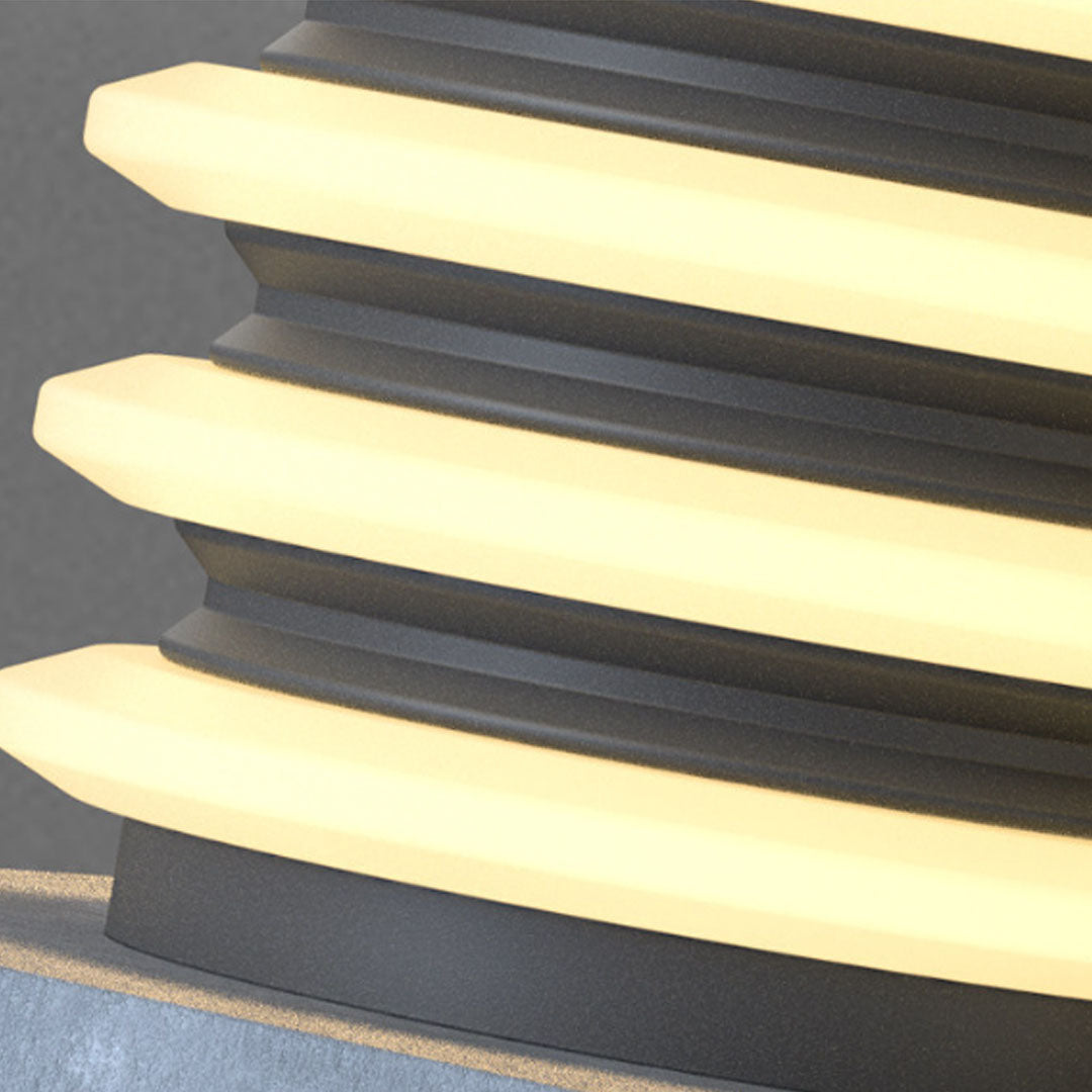 Modern Solar Pillar Lights for Garden Paths and Courtyards
