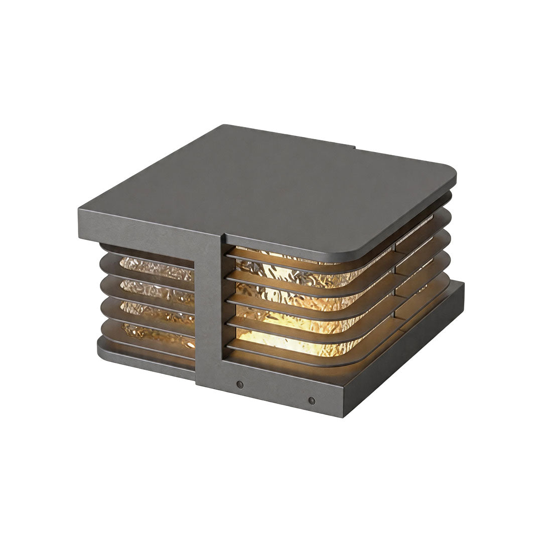 Modern Solar Gate Pillar Lights in Stainless Steel for Outdoor Entryways