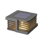 Modern Solar Gate Pillar Lights in Stainless Steel for Outdoor Entryways