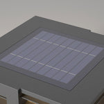 Modern Solar Gate Pillar Lights in Stainless Steel for Outdoor Entryways