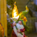 Solar Gnome Garden Lights – Handcrafted Resin Outdoor LED Sculptures