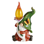 Solar Gnome Garden Lights – Handcrafted Resin Outdoor LED Sculptures