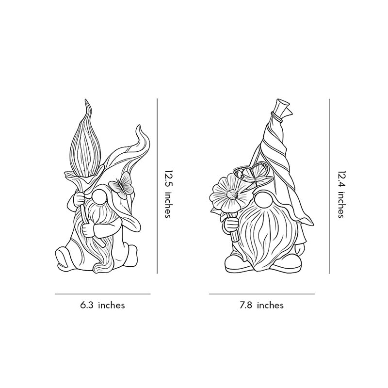Solar Gnome Garden Lights – Handcrafted Resin Outdoor LED Sculptures