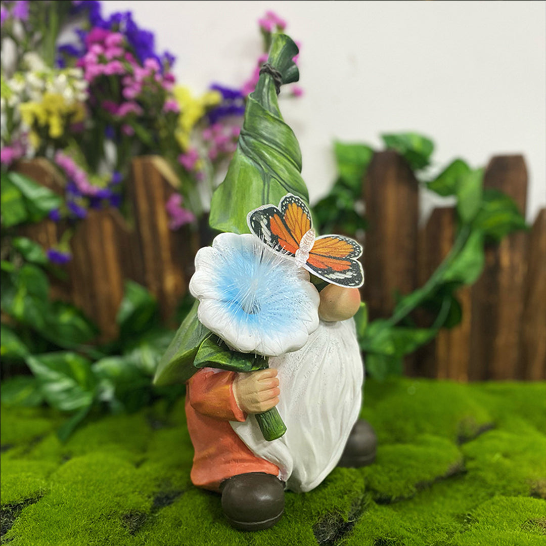 Solar Gnome Garden Lights – Handcrafted Resin Outdoor LED Sculptures