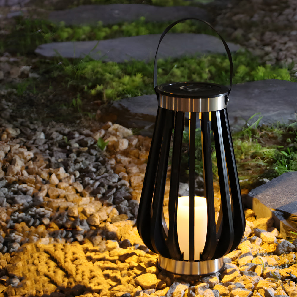Solar-Powered LED Garden Lantern with Classic European Design