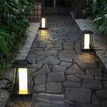 Japanese-Style Wrought Iron LED Landscape Lantern, IP65 Outdoor Garden Light