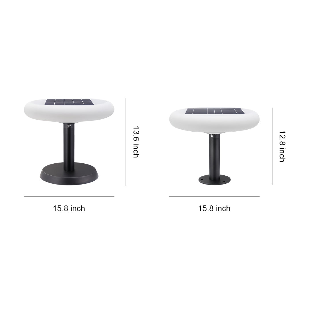 Aria Solar Post Light – Modern Aluminum LED Pillar Lamp for Garden & Patio