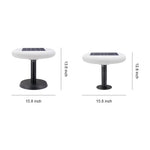 Aria Solar Post Light – Modern Aluminum LED Pillar Lamp for Garden & Patio