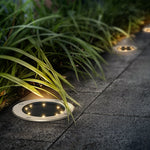 Modern Solar In-Ground Lights | Flat Aluminum LED Path Lighting