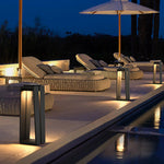 Minimalist Trapezoid Solar Bollard Lights for Modern Outdoor Spaces