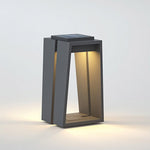 Minimalist Trapezoid Solar Bollard Lights for Modern Outdoor Spaces
