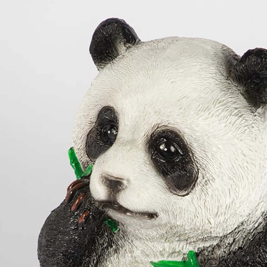 Panda & Bamboo Garden Sculpture Light | Solar-Powered Outdoor Lawn Decor