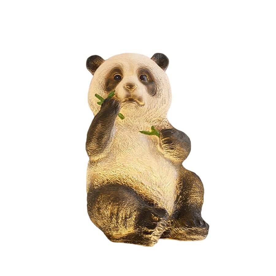 Panda & Bamboo Garden Sculpture Light | Solar-Powered Outdoor Lawn Decor