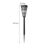 Solar-Powered LED Torch Lawn Light with Flickering Flame Effect