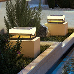 Aria Outdoor Pillar Light – Modern Stainless Steel LED Post Lamp for Courtyard & Garden