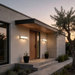 Modern Solar-Powered LED Outdoor Wall Light with Motion Sensor