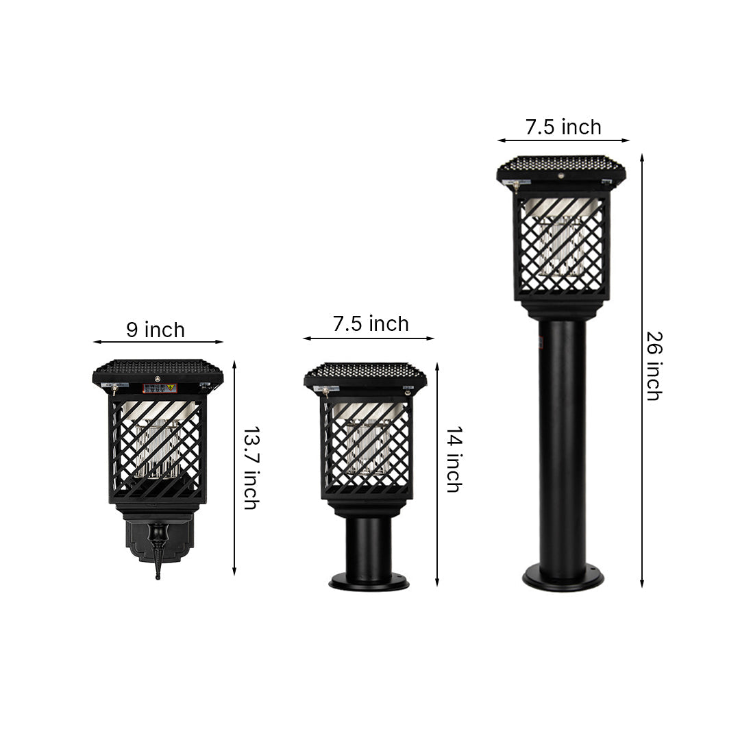 Solar-Powered Stainless Steel Landscape Light with Mosquito Guard