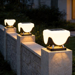 Modern Stainless Steel Solar Pillar Lights for Gate and Fence
