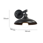 Vintage Outdoor Wall Sconce with Rust-Resistant Iron Frame and Warm LED Glow