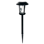 Modern Solar Post Light with Water Glass Lens for Courtyard and Pathway