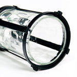 Modern Solar Post Light with Water Glass Lens for Courtyard and Pathway