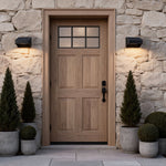 Minimalist Solar Outdoor Wall Sconce with Dusk-to-Dawn Sensor