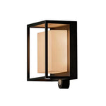 Modern Solar Wall Sconce with Motion Sensor for Outdoor Living Spaces