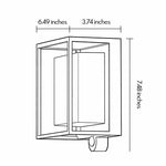 Modern Solar Wall Sconce with Motion Sensor for Outdoor Living Spaces