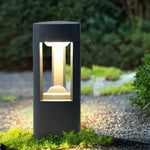 Hollow Bollard Light with Three-Sided Illumination for Modern Landscapes