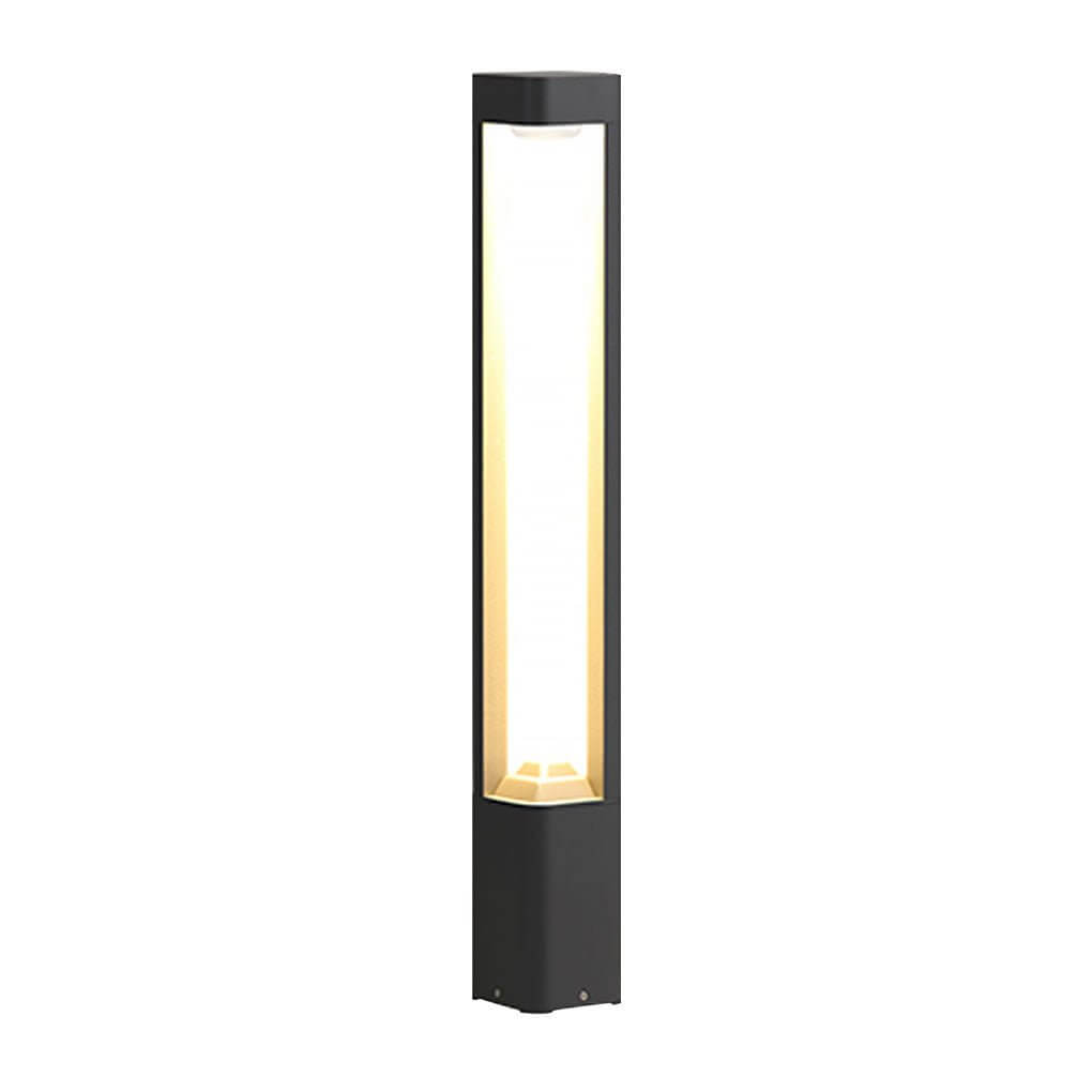 Hollow Bollard Light with Three-Sided Illumination for Modern Landscapes