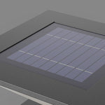 Modern Solar Pillar Light for Outdoor Gardens in Stainless Steel