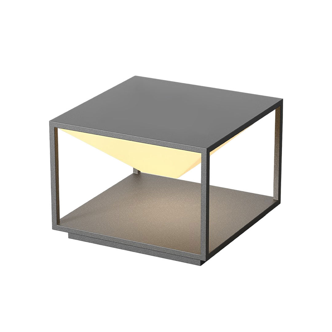 Modern Solar Pillar Light for Outdoor Gardens in Stainless Steel