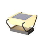 Modern Solar Pillar Lights for Garden Gate, Waterproof Stainless Steel Post Lighting