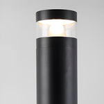 Modern Black Aluminum LED Bollard Light for Pathways & Gardens