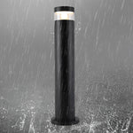 Modern Black Aluminum LED Bollard Light for Pathways & Gardens