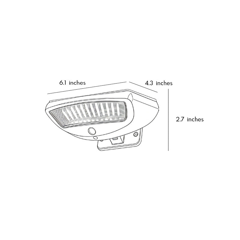 Aria Solar Motion Wall Sconce — Modern Waterproof LED Outdoor Light