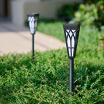 Solar-Powered LED Torch Lawn Light with Flickering Flame Effect