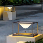 Modena Square Post Light in Stainless Steel for Outdoor Pillar Mounting
