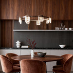 Italian Crystal Chandelier Minimalist Gold LED Ceiling Light
