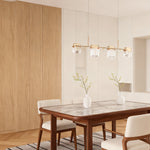 Italian Crystal Chandelier Minimalist Gold LED Ceiling Light