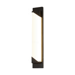 Modern Minimalist Outdoor Linear Wall Light in Sand-Black Stainless Steel